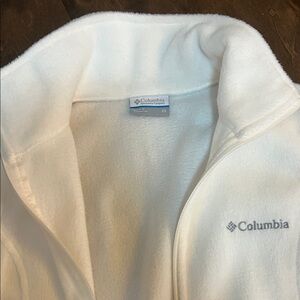 Columbia Soft White Fleece Jacket